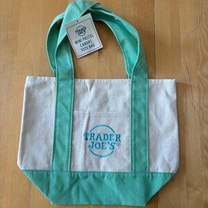 BRAND NEW Trader Joe's Teal Mini Tote
